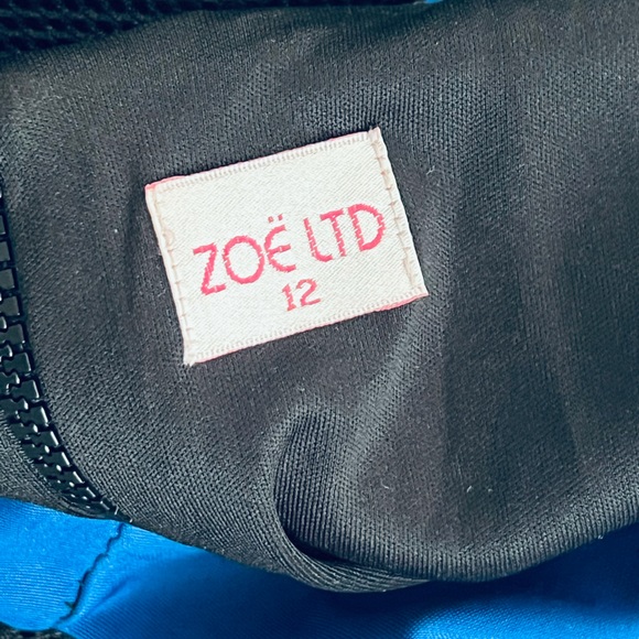 ZOE LTD.**Gorgeous Blue/Black Puffy Party Dress**Size 12 $328 - Picture 5 of 5